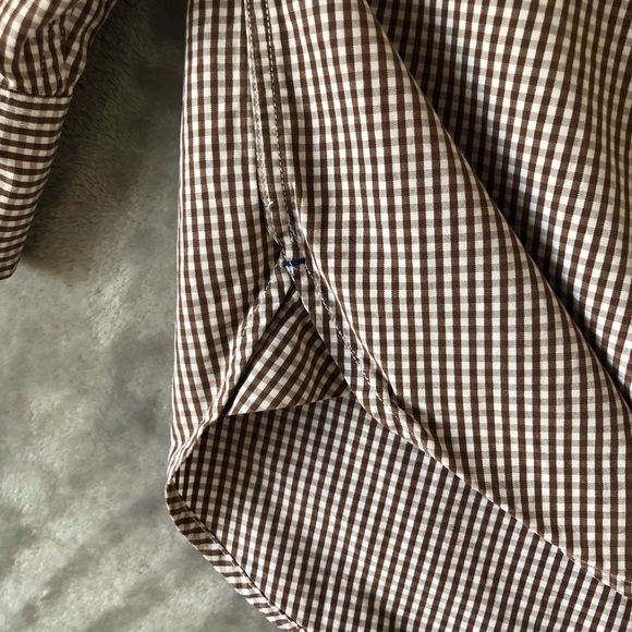 Tommy Hilfiger Men Button Down Shirt XL 80’s Two Ply Cotton Gingham Long Sleeve - Picture 8 of 15